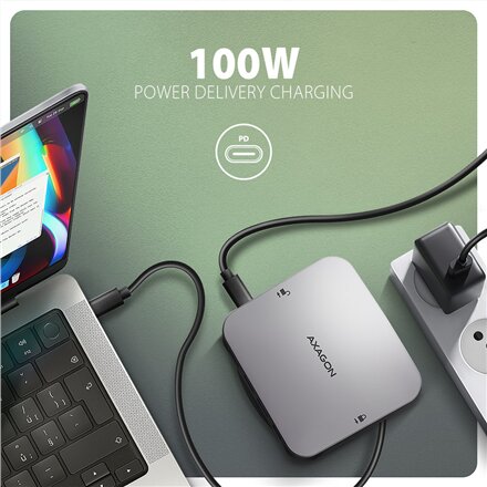 AXAGON USB-C 10Gbps UFO 9in1 Hub , HMC-UFO