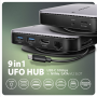 AXAGON USB-C 10Gbps UFO 9in1 Hub , HMC-UFO
