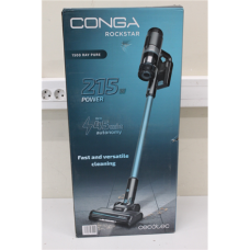 SALE OUT. Cecotec Conga Rockstar 1500 Ray Pure Upright vacuum cleaner , Cecotec Vacuum cleaner , Conga Rockstar 1500 Ray Pure , Cordless operating , Handstick , 215 W , 25.2 V , Operating time (max) 45 min , Black/Grey , Warranty 24 month(s) , DAMAGED PAC SALE OUT. Cecotec Conga Rockstar 1500 Ray Pure Upright vacuum cleaner , Cecotec Vacuum cleaner , Conga Rockstar 1500 Ray Pure , Cordless operating , Handstick , 215 W , 25.2 V , Operating time (max) 45 min , Black/Grey , Warranty 24 month(s) , DAMAGED PAC