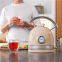 Cecotec Kettle , ThermoSense 420 Vintage , 2200 W , Electric , 1.8 L , Stainless steel , 360° rotational base , Light Beige