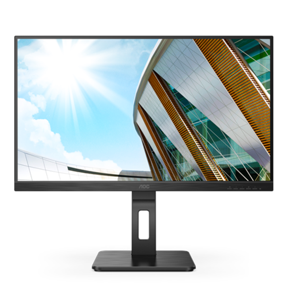 AOC , LED Monitor , 27P2Q , 27 , IPS , FHD , 16:9 , 75 Hz , 4 ms , 1920 x 1080 , 250 cd/m² , Headphone out (3.5mm) , HDMI ports quantity 1 , Black , Warranty 36 month(s)