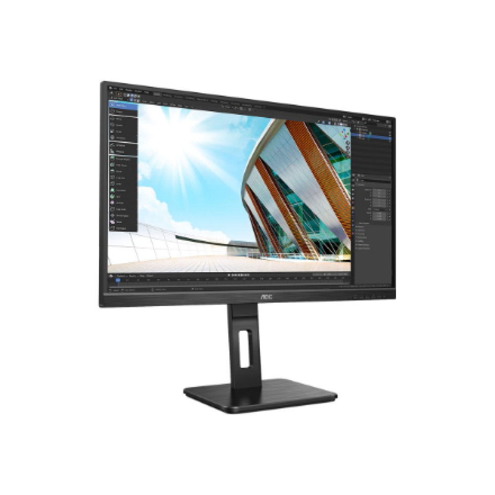 AOC , LED Monitor , 27P2Q , 27 , IPS , FHD , 16:9 , 75 Hz , 4 ms , 1920 x 1080 , 250 cd/m² , Headphone out (3.5mm) , HDMI ports quantity 1 , Black , Warranty 36 month(s)