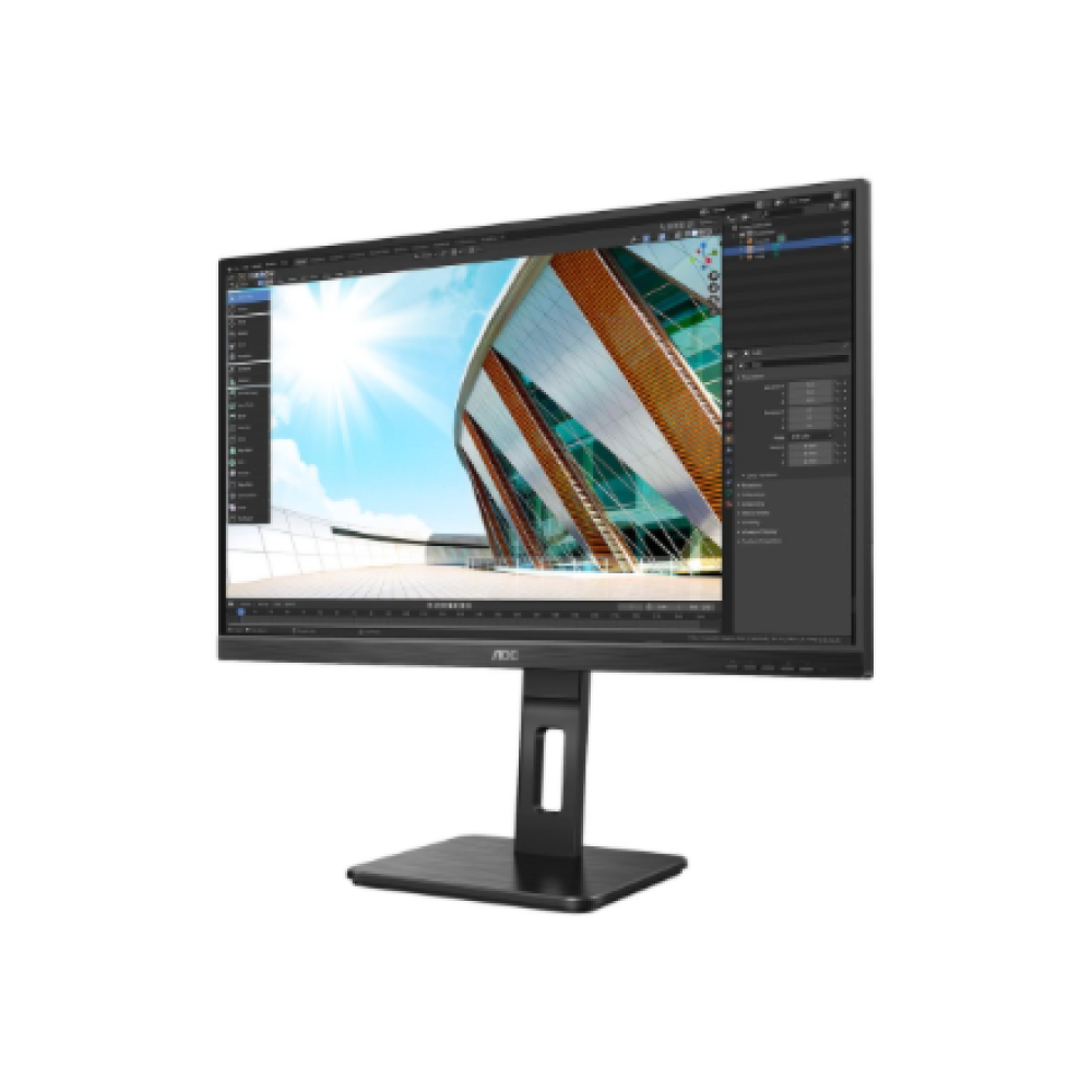 AOC , LED Monitor , 27P2Q , 27 , IPS , FHD , 16:9 , 75 Hz , 4 ms , 1920 x 1080 , 250 cd/m² , Headphone out (3.5mm) , HDMI ports quantity 1 , Black , Warranty 36 month(s)
