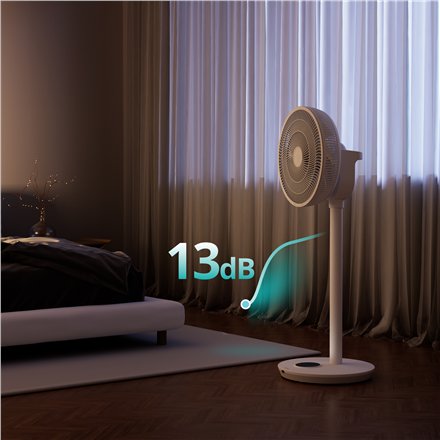 Duux Fan , Whisper Flex 2 , Stand Fan , 2-21.5 W , Diameter 34 cm , Number of speeds 30 , Oscillation , Remote control , White