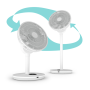 Duux Fan , Whisper Flex 2 , Stand Fan , White , Diameter 34 cm , Number of speeds 30 , Oscillation , 2-21.5 W , Remote control