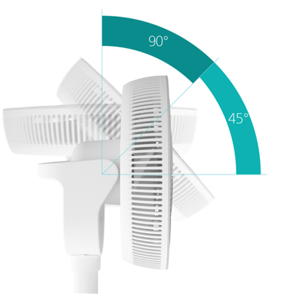 Duux Fan , Whisper Flex 2 , Stand Fan , White , Diameter 34 cm , Number of speeds 30 , Oscillation , 2-21.5 W , Remote control
