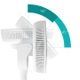 Duux Fan , Whisper Flex 2 , Stand Fan , White , Diameter 34 cm , Number of speeds 30 , Oscillation , 2-21.5 W , Remote control