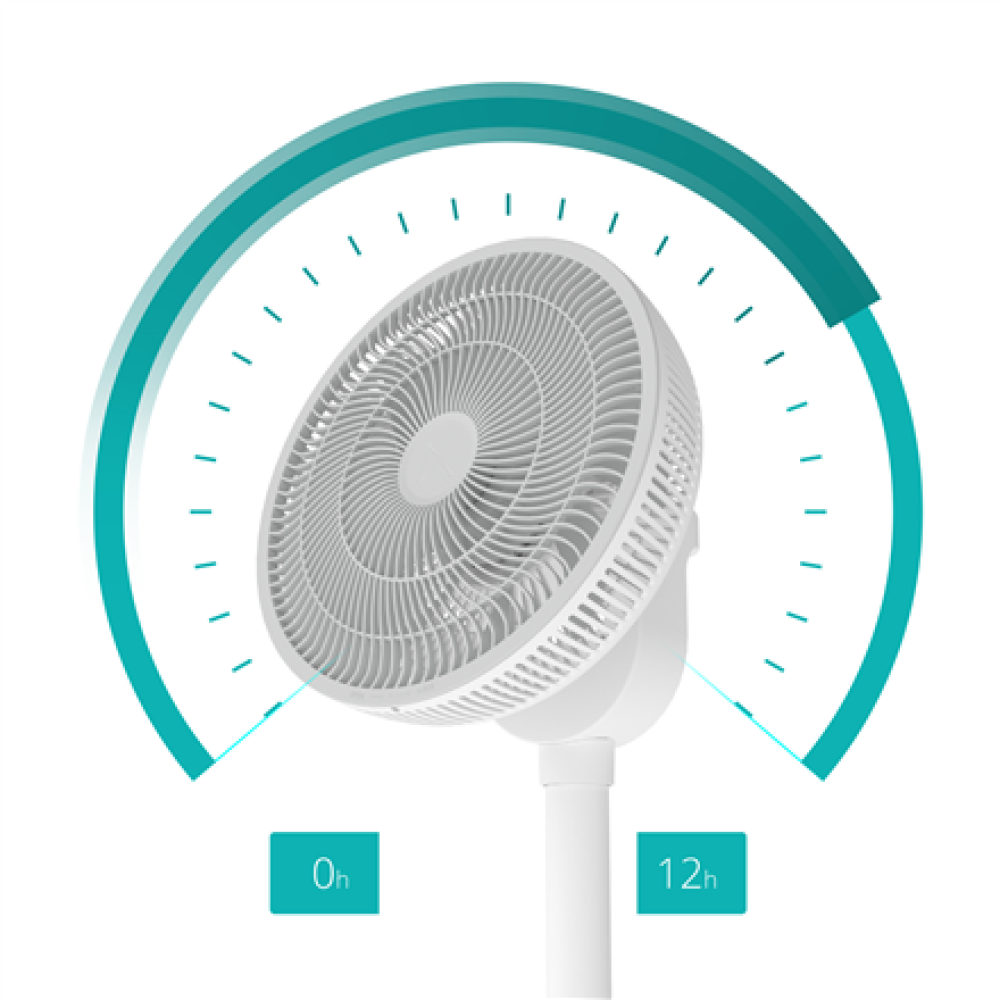 Duux Fan , Whisper Flex 2 , Stand Fan , White , Diameter 34 cm , Number of speeds 30 , Oscillation , 2-21.5 W , Remote control