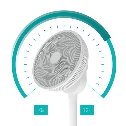Duux Fan , Whisper Flex 2 , Stand Fan , 2-21.5 W , Diameter 34 cm , Number of speeds 30 , Oscillation , Remote control , White