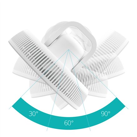 Duux Fan , Whisper Flex 2 , Stand Fan , 2-21.5 W , Diameter 34 cm , Number of speeds 30 , Oscillation , Remote control , White