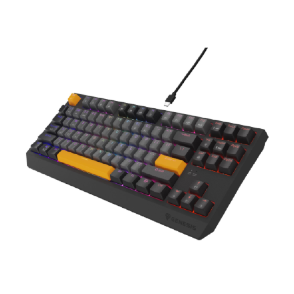 Genesis , THOR 230 TKL , Mechanical Gaming Keyboard , Wired , US , Outemu Red , Anchor Gray Negative