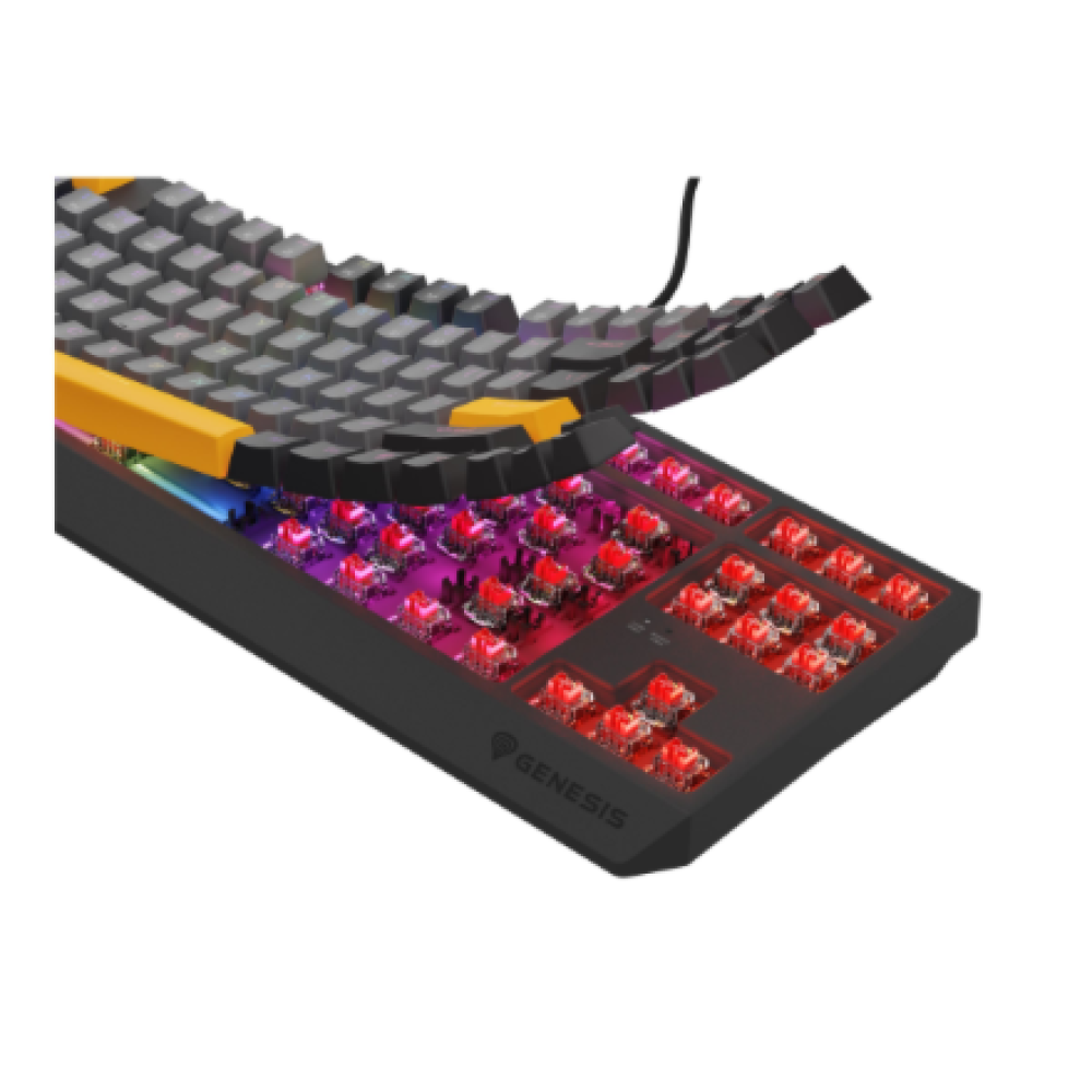Genesis , THOR 230 TKL , Mechanical Gaming Keyboard , Wired , US , Outemu Red , Anchor Gray Negative