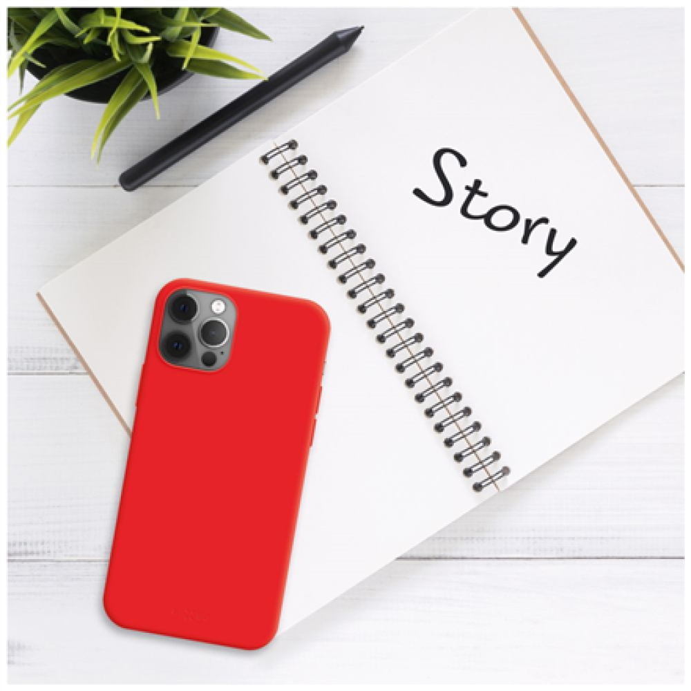 Fixed Story , Back Cover , Apple , iPhone 16e , Rubber , Red