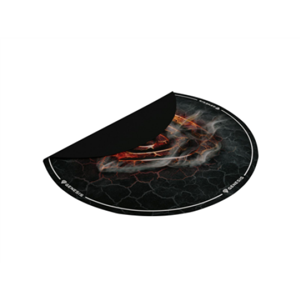 Genesis Tellur 400 Round Lava Floor Mat , Black