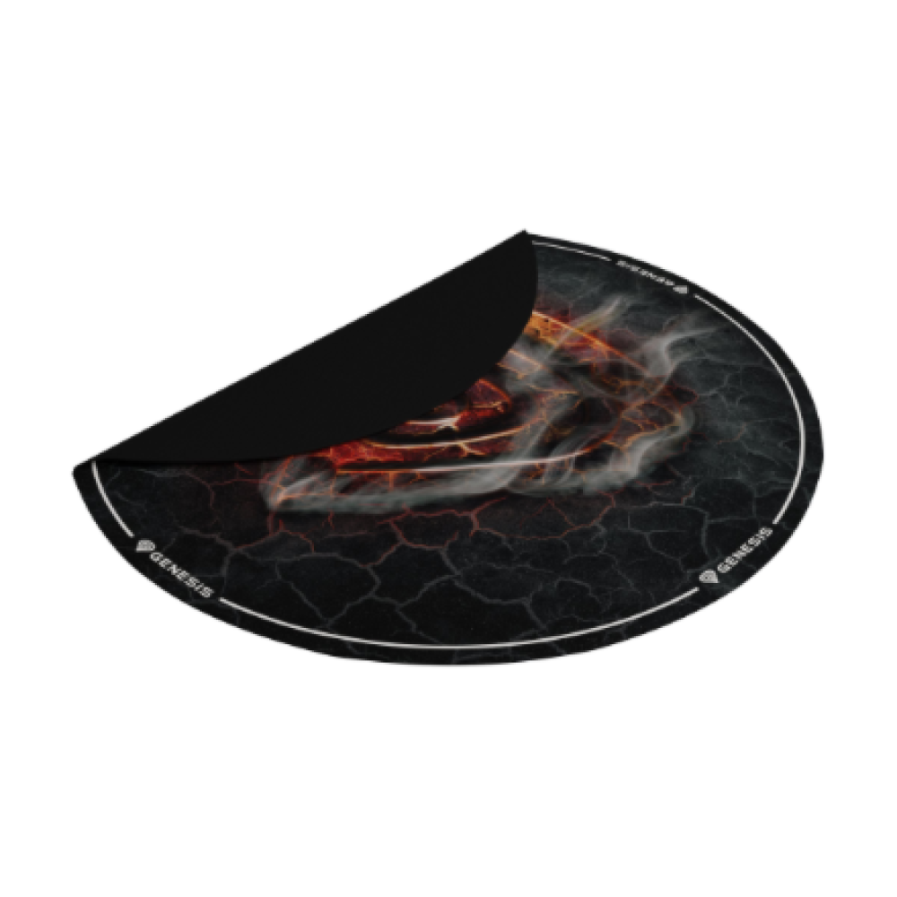 Genesis Tellur 400 Round Lava Floor Mat , Black