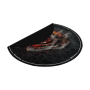 Genesis Tellur 400 Round Lava Floor Mat , Black