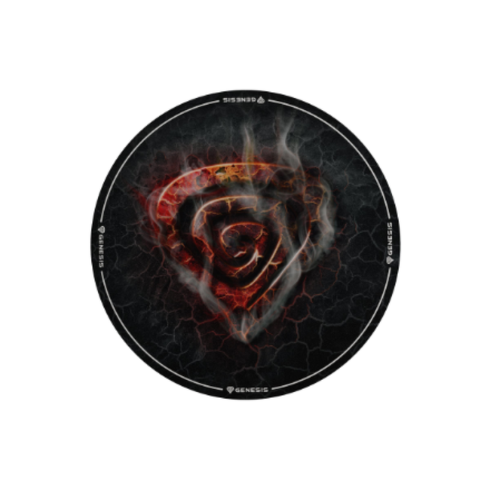 Genesis Tellur 400 Round Lava Floor Mat , Black