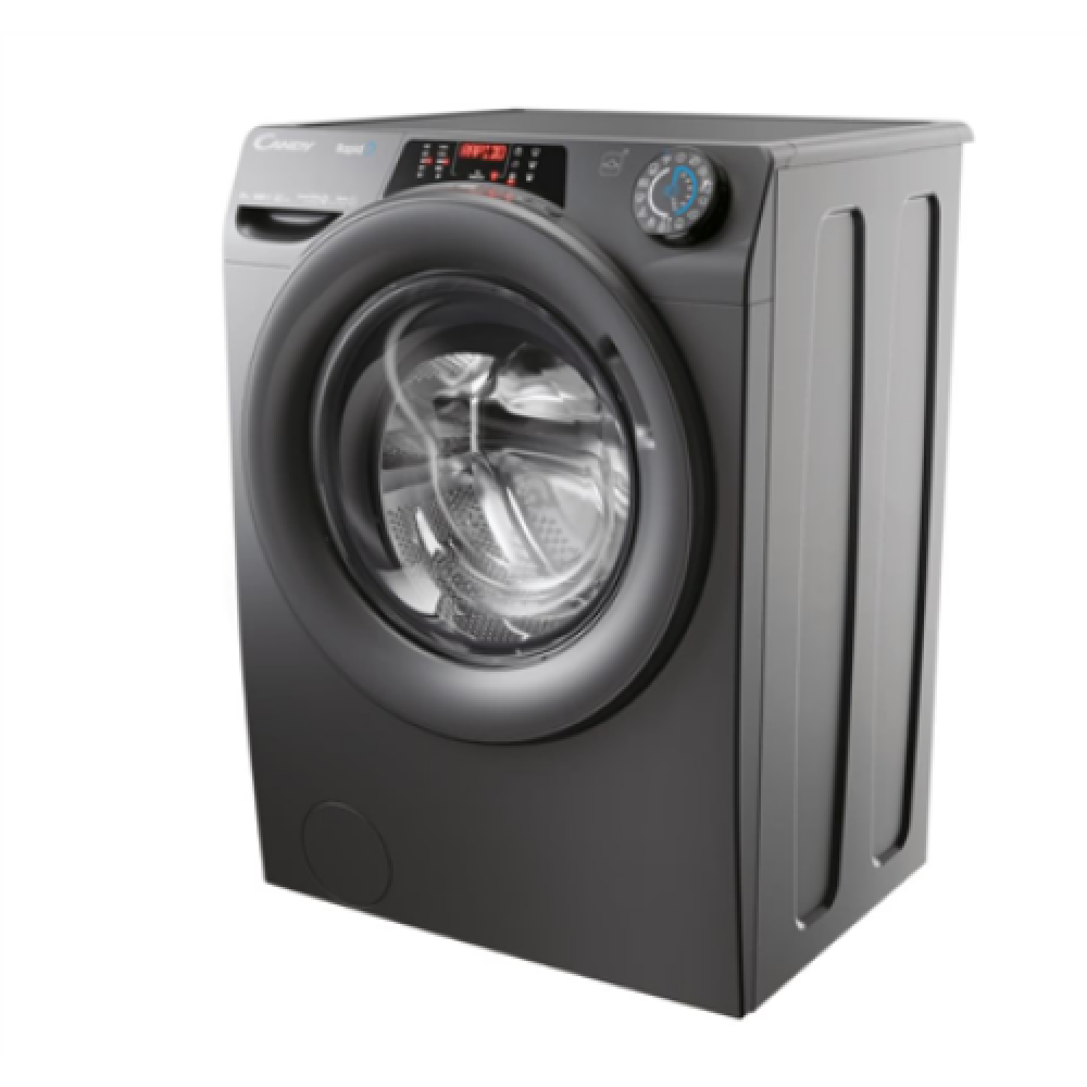 Candy , Washing Machine , RO6106DWMRR7/1-S , Energy efficiency class A , Front loading , Washing capacity 10 kg , 1600 RPM , Depth 58 cm , Width 60 cm , Display , TFT , Steam function , Wi-Fi , Anthracite