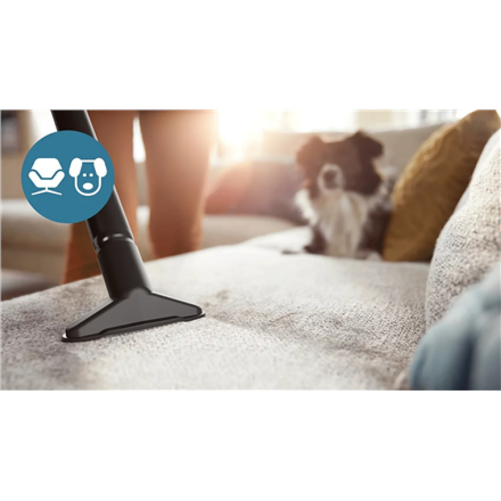 Philips , Vacuum cleaner , XB1142/10 1000 series , Bagless , Power 800 W , Dust capacity 1.3 L , Rich black/Coral moody