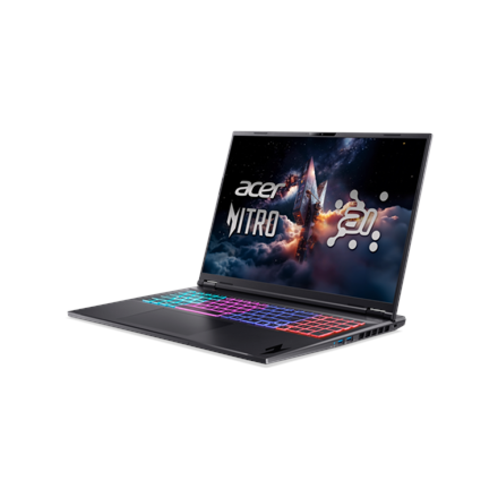 NH.QYAEL.001 Acer , Nitro 18 AI AN18-61-R40J , Obsidian Black , 18 , IPS , WQXGA , 2560 x 1600 pixels , AMD Ryzen AI 7 , 350 , 16 GB , DDR5 , Solid-state drive capacity 1000 GB , NVIDIA GeForce RTX 5070 , GDDR7 , 8 GB , Windows 11 Home , 802.11ax , Bluetooth version 5