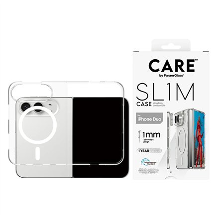 PanzerGlass Care , Back cover , iPhone Duo , Apple , Recycled plastic , Transparent