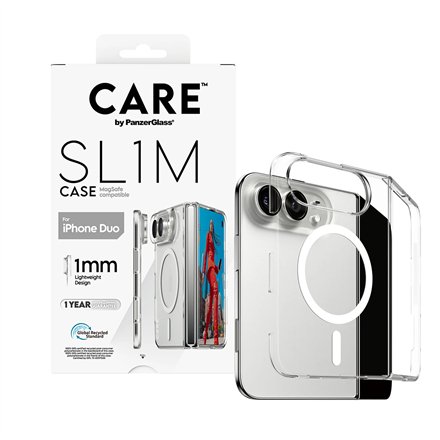 PanzerGlass Care , Back cover , iPhone Duo , Apple , Recycled plastic , Transparent