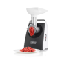 Bosch , Meat mincer CompactPower , MFW3612A , Black , 500 W , Number of speeds 1 , 2 Discs: 4 mm and 8 mm; Sausage filler accessory; pasta nozzle for spaghetti and tagliatelle; cookie nozzle with three different shapes