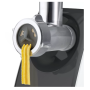 Bosch , Meat mincer CompactPower , MFW3612A , Black , 500 W , Number of speeds 1 , 2 Discs: 4 mm and 8 mm; Sausage filler accessory; pasta nozzle for spaghetti and tagliatelle; cookie nozzle with three different shapes