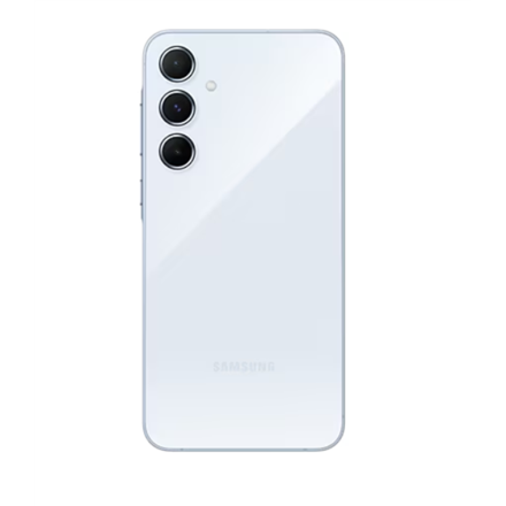 Samsung , Galaxy , A55 A556 , Ice Blue , 6.6 , Super AMOLED , 1080 x 2340 pixels , Exynos , Internal RAM 8 GB , 128 GB , Dual SIM , 4G , 5G , Main camera resolution 50+12+5 MP , Secondary camera resolution 32 MP , Android , 14