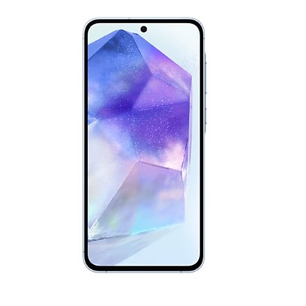 Samsung , Galaxy , A55 A556 , Ice Blue , 6.6 , Super AMOLED , 1080 x 2340 pixels , Exynos , Internal RAM 8 GB , 128 GB , Dual SIM , 4G , 5G , Main camera resolution 50+12+5 MP , Secondary camera resolution 32 MP , Android , 14