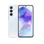 Samsung , Galaxy , A55 A556 , Ice Blue , 6.6 , Super AMOLED , 1080 x 2340 pixels , Exynos , Internal RAM 8 GB , 128 GB , Dual SIM , 4G , 5G , Main camera resolution 50+12+5 MP , Secondary camera resolution 32 MP , Android , 14