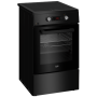BEKO Cooker , FSM59305BDT , Hob type Induction , Oven type Electric , Black , Width 50 cm , Grilling , Depth 60 cm , 60 L