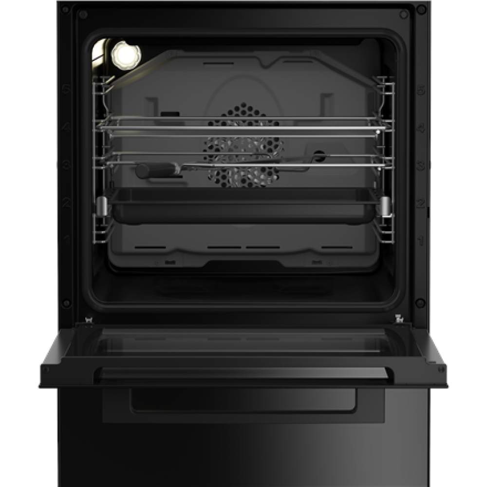 BEKO Cooker , FSM59305BDT , Hob type Induction , Oven type Electric , Black , Width 50 cm , Grilling , Depth 60 cm , 60 L