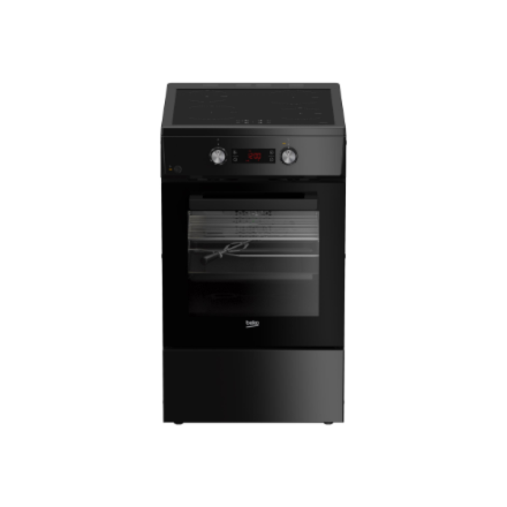 BEKO Cooker , FSM59305BDT , Hob type Induction , Oven type Electric , Black , Width 50 cm , Grilling , Depth 60 cm , 60 L