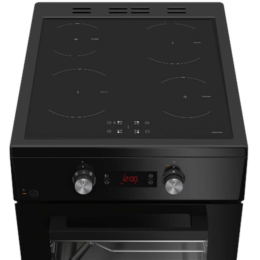BEKO Cooker , FSM59305BDT , Hob type Induction , Oven type Electric , Black , Width 50 cm , Grilling , Depth 60 cm , 60 L