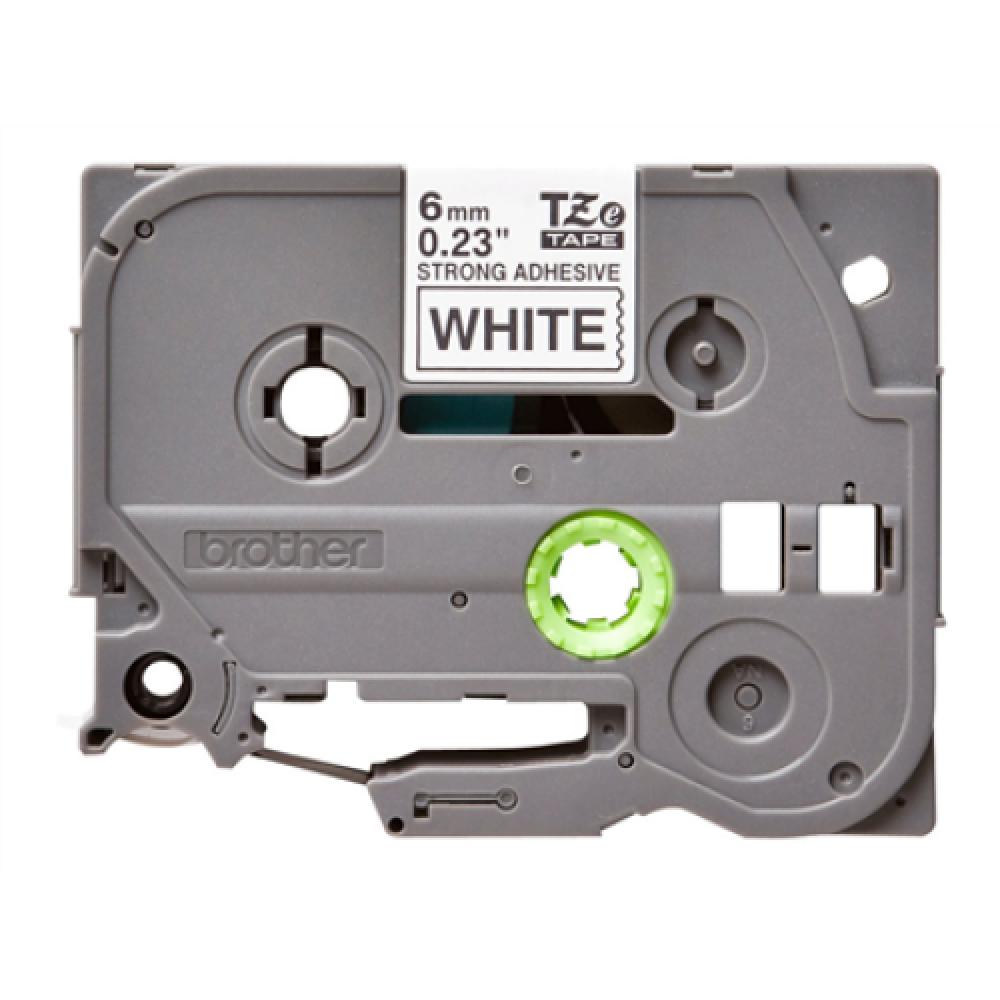 Brother , TZe-S211 Strong Adhesive Laminated Tape , Black on White , TZe , 8 m , 6 cm