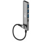 Goobay Slim 4-Port USB Hub, USB-C to USB-C/USB-A, 5 Gbit/s , 76562