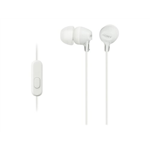 Sony , EX series , MDR-EX15AP , In-ear , White