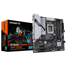 Gigabyte B760M GAMING PLUS WIFI DDR4 (rev. 1.0) , Processor family Intel , Processor socket LGA1700 , DDR4 , Supported hard disk drive interfaces SATA, M.2 , Number of SATA connectors 4