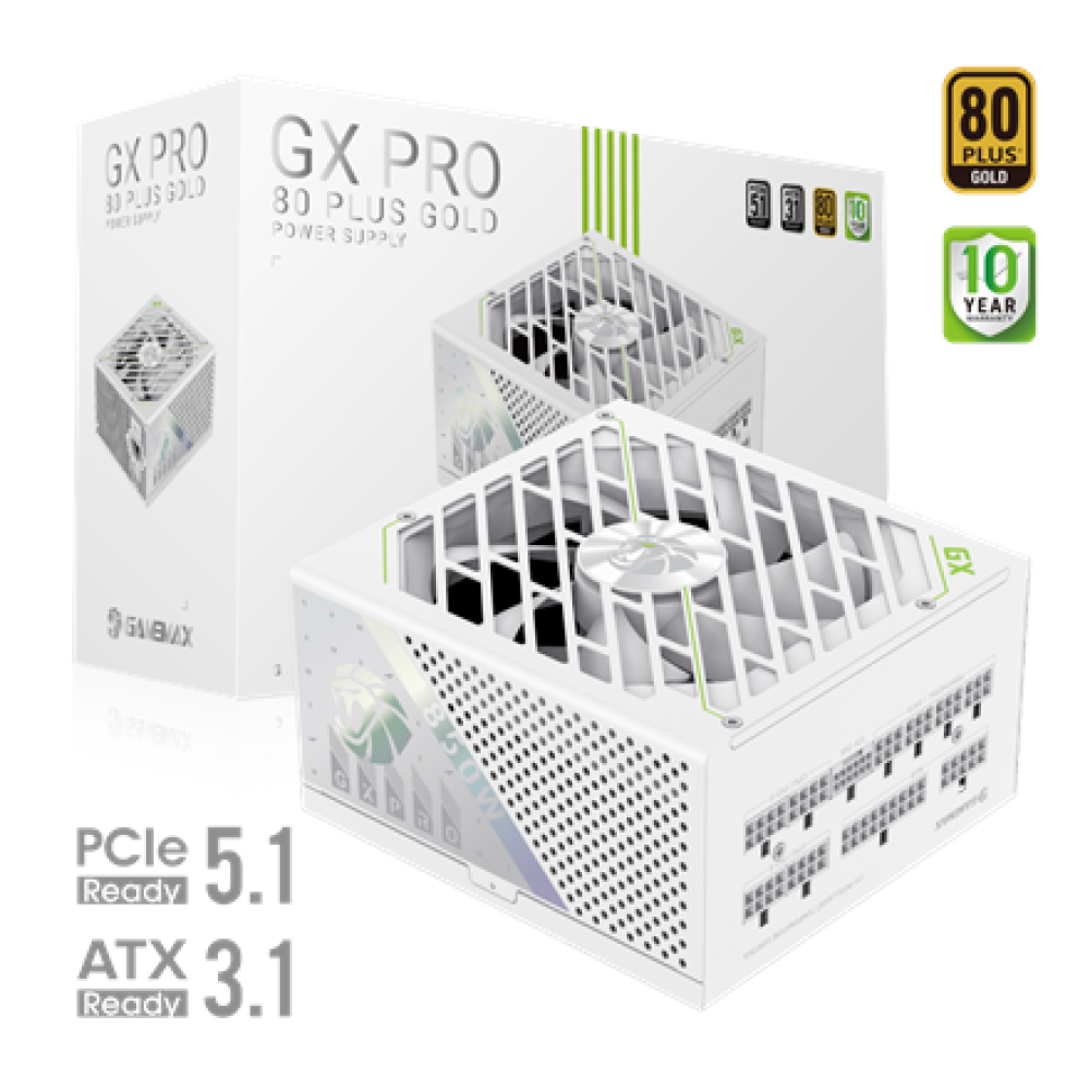 Gamemax PSU , GX PRO 850G WH , 850 W , Gold , Modular