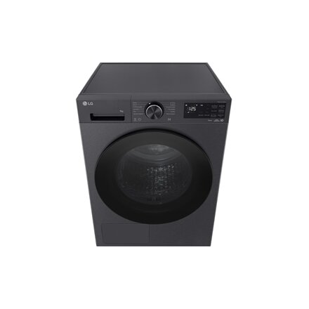 LG Dryer Machine , RHX5009TBB , Energy efficiency class B , Front loading , 9 kg , Heat pump , LED , Depth 66 cm , Wi-Fi , Matte black