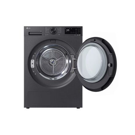 LG Dryer Machine , RHX5009TBB , Energy efficiency class B , Front loading , 9 kg , Heat pump , LED , Depth 66 cm , Wi-Fi , Matte black