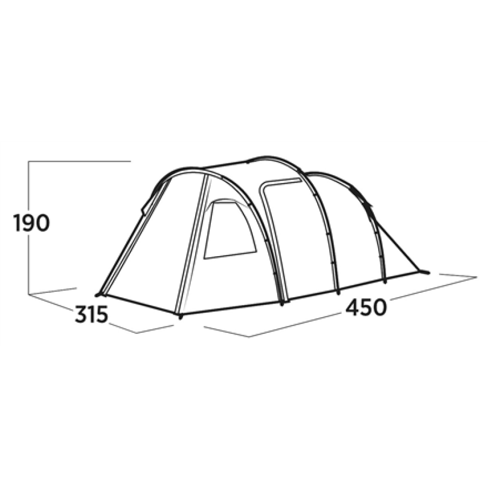 Easy Camp Family tent , Hidra 5 , 5 person(s) , Green
