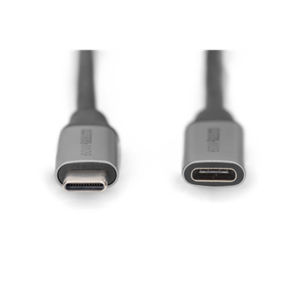 Digitus , USB-C/M to USB-C/F Extension Cable , DB-300230-010-S , USB-C to USB-C USB C, plug , USB-C jack
