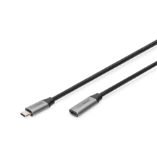 Digitus , USB-C/M to USB-C/F Extension Cable , DB-300230-010-S , USB-C to USB-C USB C, plug , USB-C jack
