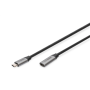 Digitus , USB-C/M to USB-C/F Extension Cable , DB-300230-010-S , USB-C to USB-C USB C, plug , USB-C jack