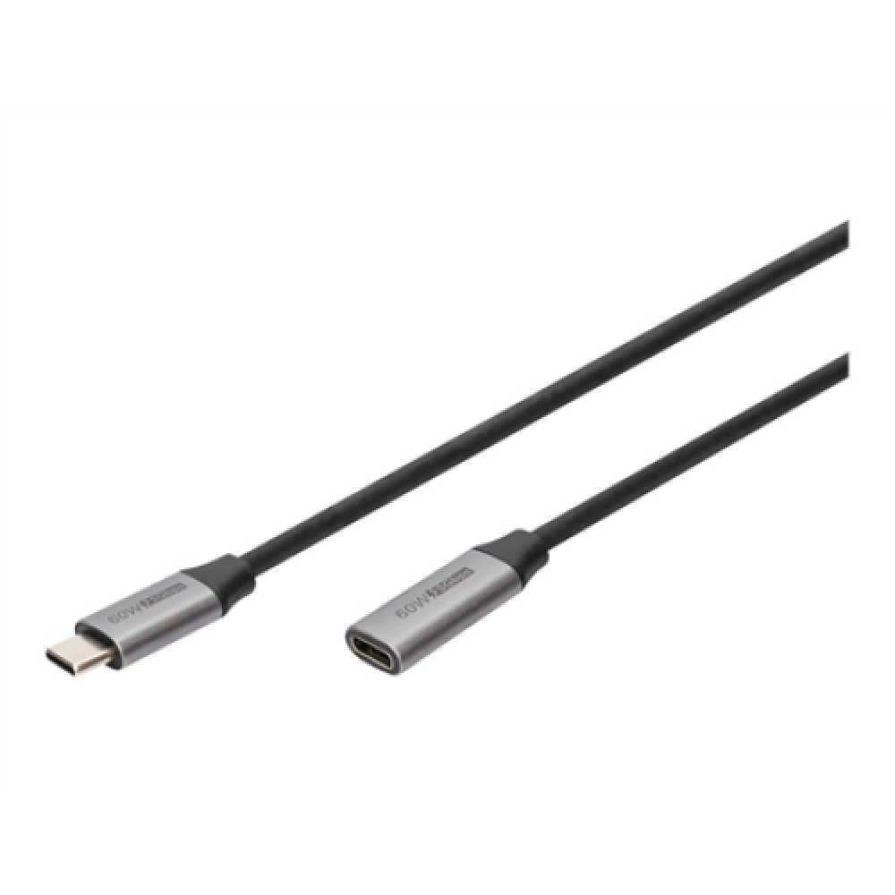 Digitus , USB-C/M to USB-C/F Extension Cable , DB-300230-010-S , USB-C to USB-C USB C, plug , USB-C jack