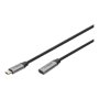Digitus , USB-C/M to USB-C/F Extension Cable , DB-300230-010-S , USB-C to USB-C USB-C jack