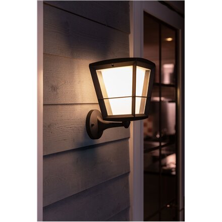 Philips Hue WCA Econic Outdoor Wall Lantern Up , 15 W , 2000-6500 Hue White Colour Ambiance