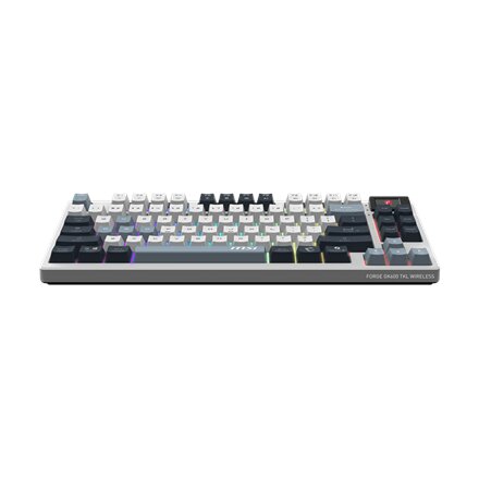 MSI FORGE GK600 TKL WIRELESS SKY , Gaming Keyboard , Wireless , Bluetooth , US , Mechanical Linear